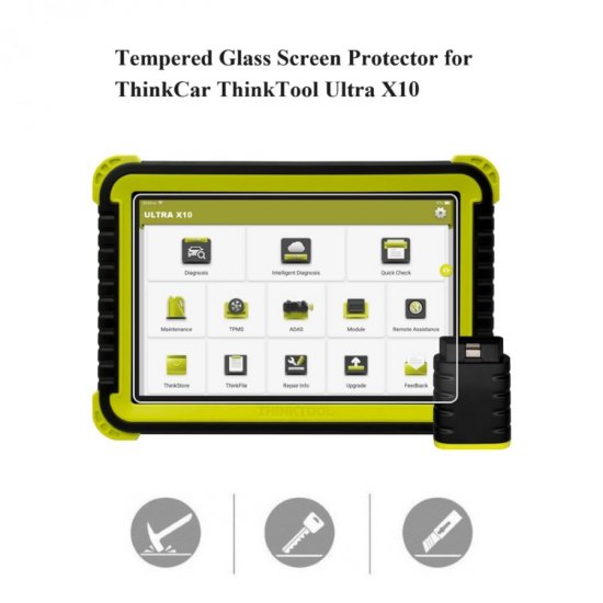 Tempered Glass Screen Protector for THINKCAR ULTRA X10 Scanner - Click Image to Close